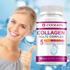 Collagen Complex - with Types I, II, III, V, X - for Healthy Hair, Bones, Cartilage, Skin & Nails - 120 Capsules - Thumbnail 6