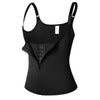 Women's Waist Trainer Sauna Sweat Vest Corset Body Shaper Neoprene Shapewear Gym Workout Tank Top Black Slimming Top with Zipper - Thumbnail 7