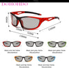Men Black Photochromic Sunglasses Driving Polarized Glasses Male Change Color Sun Glasses Chameleon Night Vision Driver's Oculos - Thumbnail 3