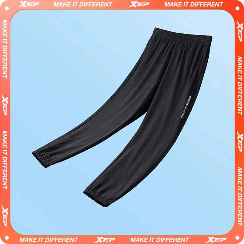 Xtep Trousers For Men 2024 Summer Sweat-Absorbing Pants Trendy Retro Fashion Quick-Drying Bottoms 876229980206 - Main Image