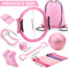 18 women's fitness equipment accessories: Pilates balls, stretching straps, magic rings, yoga rings for fitness - Thumbnail 2