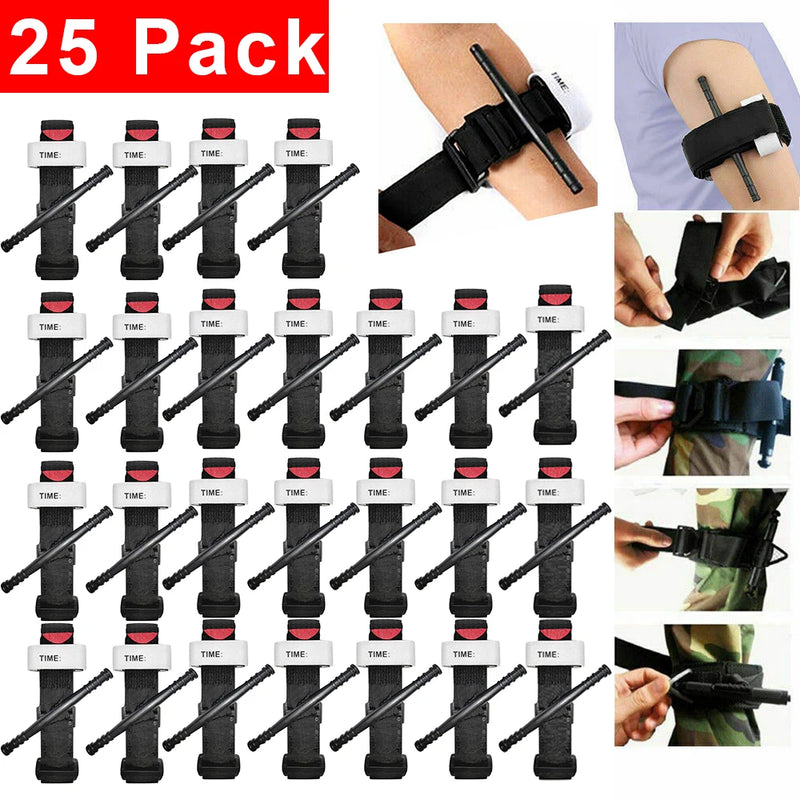 5/10/25 Pcs Emergency Tourniquet Outdoor Portable First Aid Quick Slow Release Tourniquets CAT Medical Tactical Equipment - Main Image