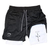 Men's Two-in-one Sports Shorts Breathable Casual Quick-drying Double-layer Shorts Summer Running Sportswear Bottoms RL0370 - Thumbnail 3