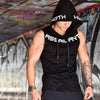 Men Tank Tops Gym Clothing Fitness Sleeveless hoodies Vests Cotton Singlets Men Joggers vest Bodybuilding casual Clothing - Thumbnail 17