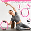 18 women's fitness equipment accessories: Pilates balls, stretching straps, magic rings, yoga rings for fitness - Thumbnail 3