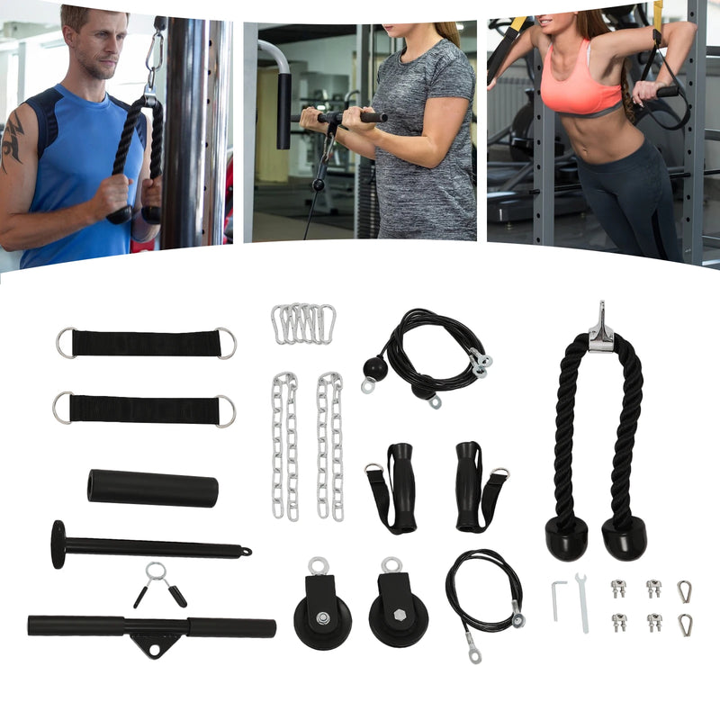 Cable Weight Pulley System, Home Gym Equipment, Fitness Pulley Cable System - Main Image