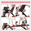 Adjustable Weight Bench Incline Decline Foldable Adjustable Dumbbell Weight Bench Full Body Workout Strength Training - Thumbnail 4