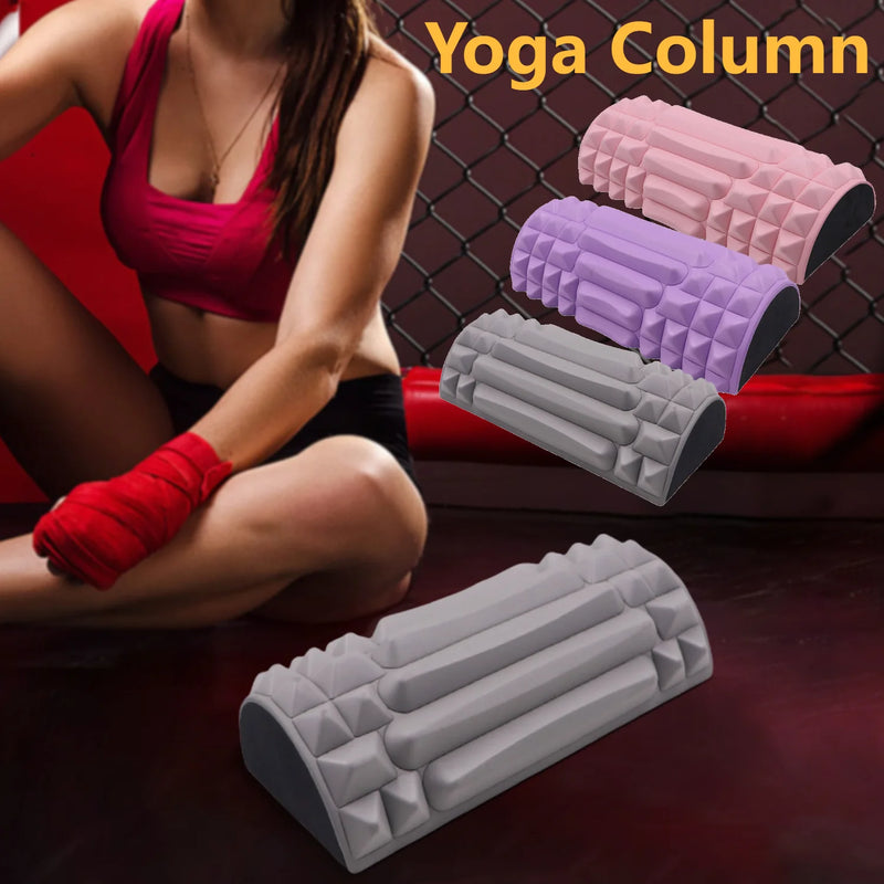 Yoga Roller Half Round EVA Foam Cylinder Massage Roller for Pilates Exercise Enhanced Home Workouts Diameter 5.5cm Length 24cm - Main Image