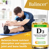 Balincer Vitamin D3 5000 IU (125 Mcg), Dietary Supplement for Bone, Teeth, Muscle and Immune Health Support, 30/60/120 Softgels - Thumbnail 5