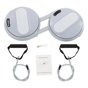 Waist Twisting Fitness Tool Standing Ab Exercise Board Load Capacity 100kg Twister Board with Elastic Tension Ropes for Home Gym