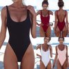 Women Tummy Control Swimsuit Strapless Beachwear Summer Beach Backless Swimming Suit New Fashion Surf Swimwear Bikini Mujer - Thumbnail 1