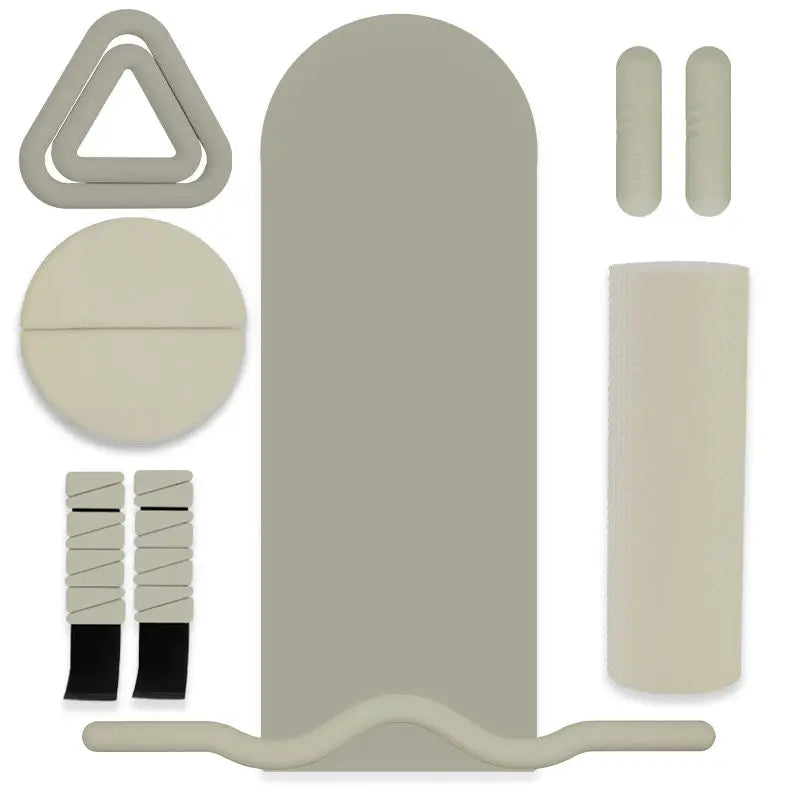 Family Gym Yoga Pilates Fitness Set Free Weight Strength Training Silicone Dumbbells Resistance Rings Weightlifting Barbell Bars - Main Image