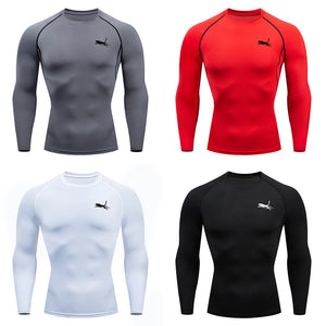 Men's Long Sleeves Fitness T-shirt Dry Fit Gym T-shirt Sportswear Spring And Autumn Outdoor Sports Running Tees Tops For Men