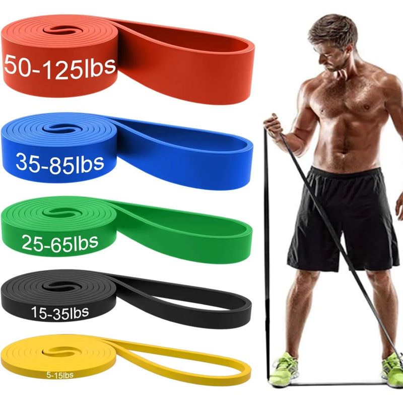 Resistance Bands, Pull Up Assist Bands - Workout Bands, Eexercise Bands, Long Resistance Bands Set for Working Out, Fitness - Main Image