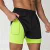 2025Men's Running Shorts 2 In 1 Breathable sport pants Quick Dry Workout Training Fitness Jogging Shorts Summer Beach Men Shorts - Thumbnail 4