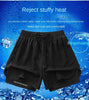 【 S-5XL 】2025 Sports Three Piece Pants Summer Popular Anti glare Double layered Sports Shorts for Men and Women Couples Ru - Thumbnail 10