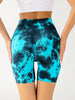 3 Pack Us Local Women's Tie-Dye Spring Summer Fitness Yoga Gym Shorts,Trendy Active Wear Shorts Wide band Waist - Thumbnail 5