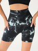 3 Pack Us Local Women's Tie-Dye Spring Summer Fitness Yoga Gym Shorts,Trendy Active Wear Shorts Wide band Waist - Thumbnail 3
