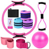 Yoga Sets for Women Pilates at Home Equipment Pilates Magic Ring Booty Bands for Working Out Glutes Yoga Ball 25cm Figure 8 Resi - Thumbnail 1